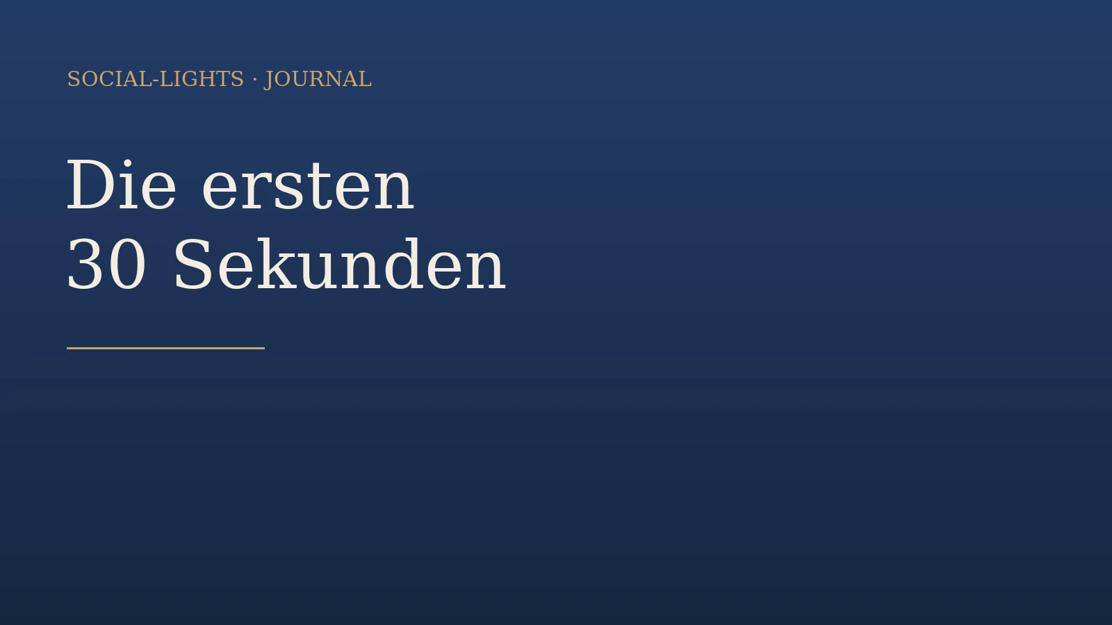 Die ersten 30 Sekunden entscheiden: So fängst du ein Video oder einen Post an